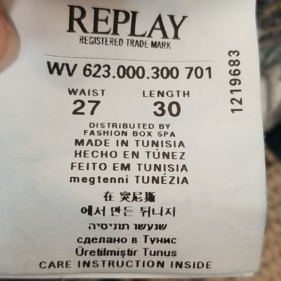 Replay Romelly blue distressed jeans - Picture 10 of 14